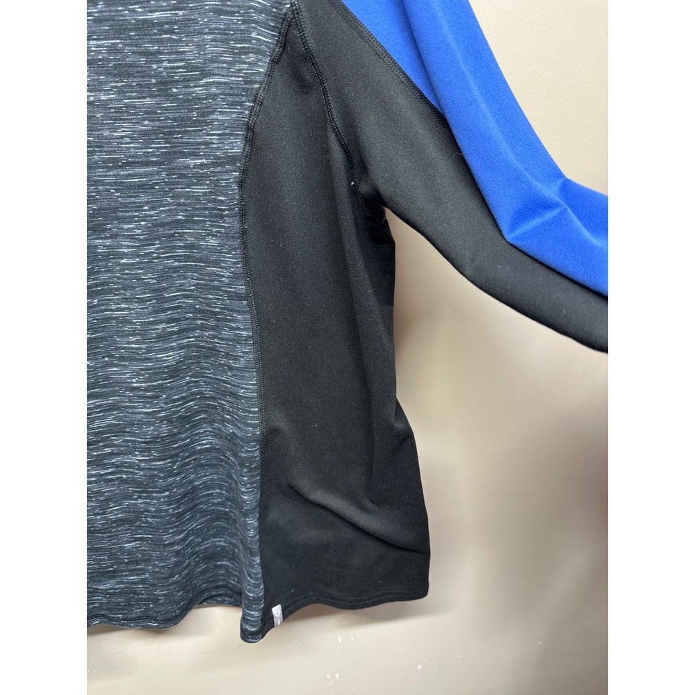 ACTIVE LIFE by REFLEX Women's Blue Black Heathered 1/4 Zip Pullover Top‎ XXL - Picture 3 of 6